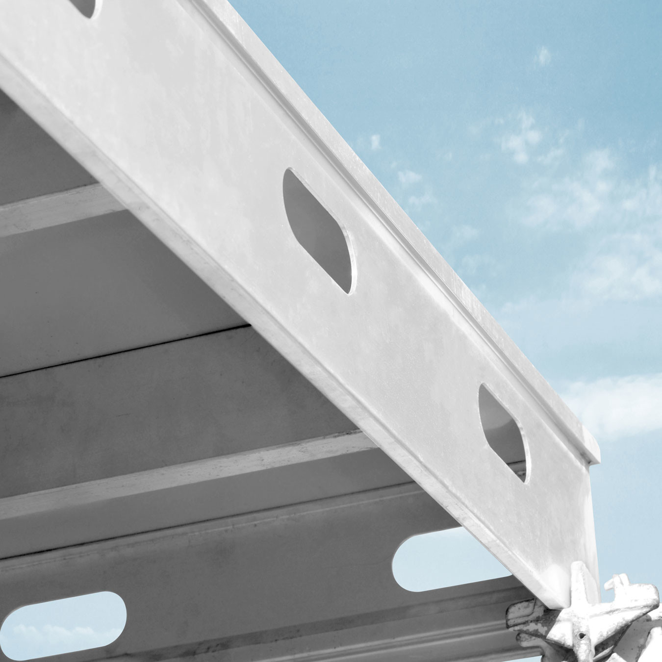 Close up of slab formwork