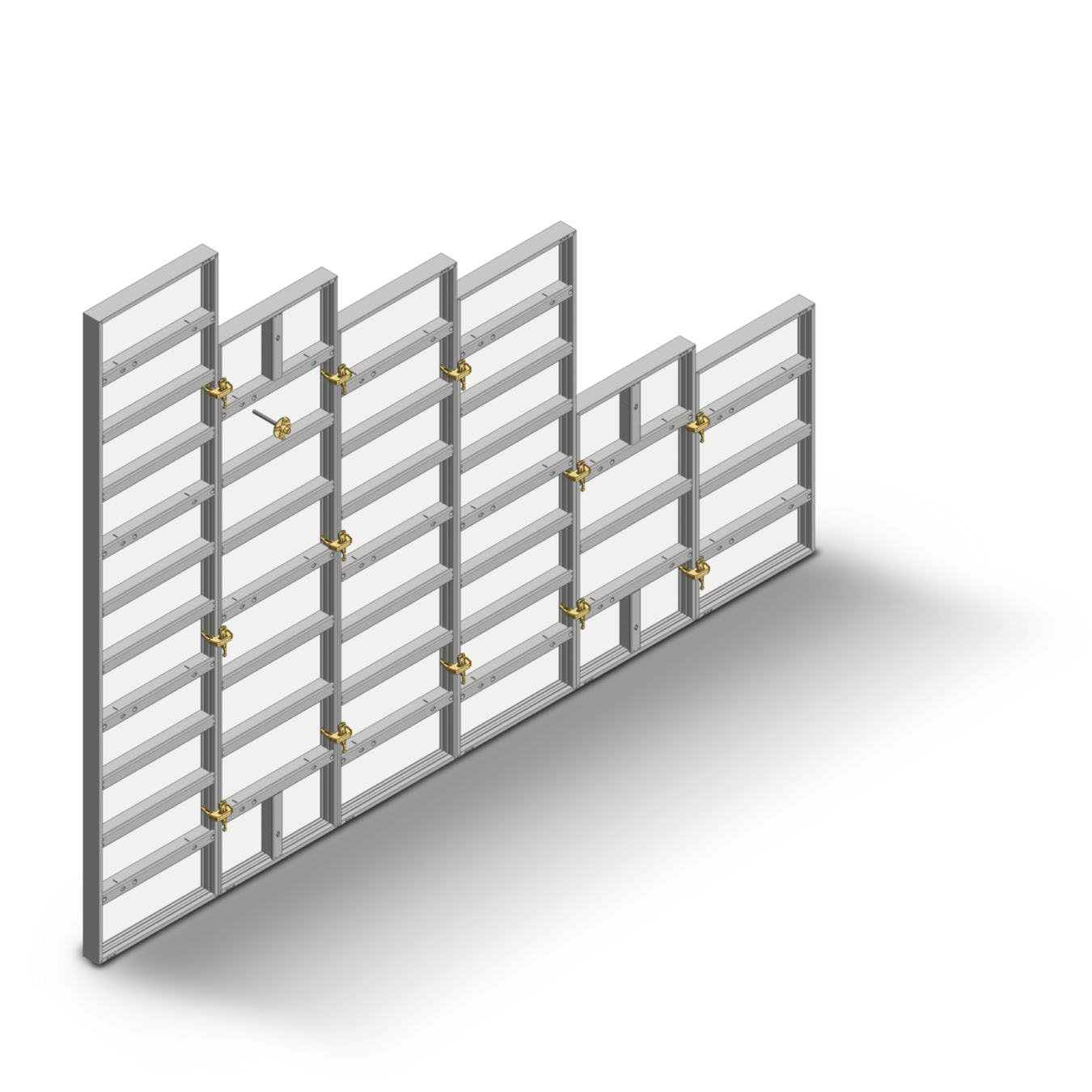 Illustration of alufix wall formwork