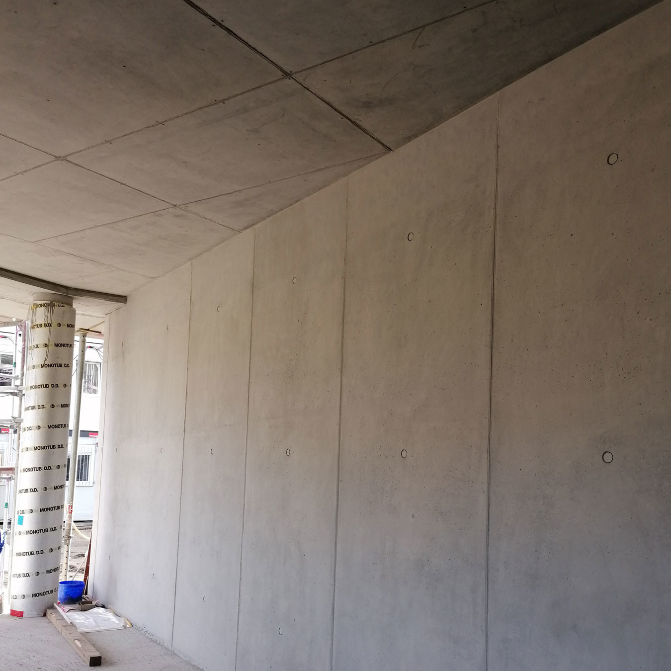 Internal view of concrete residence