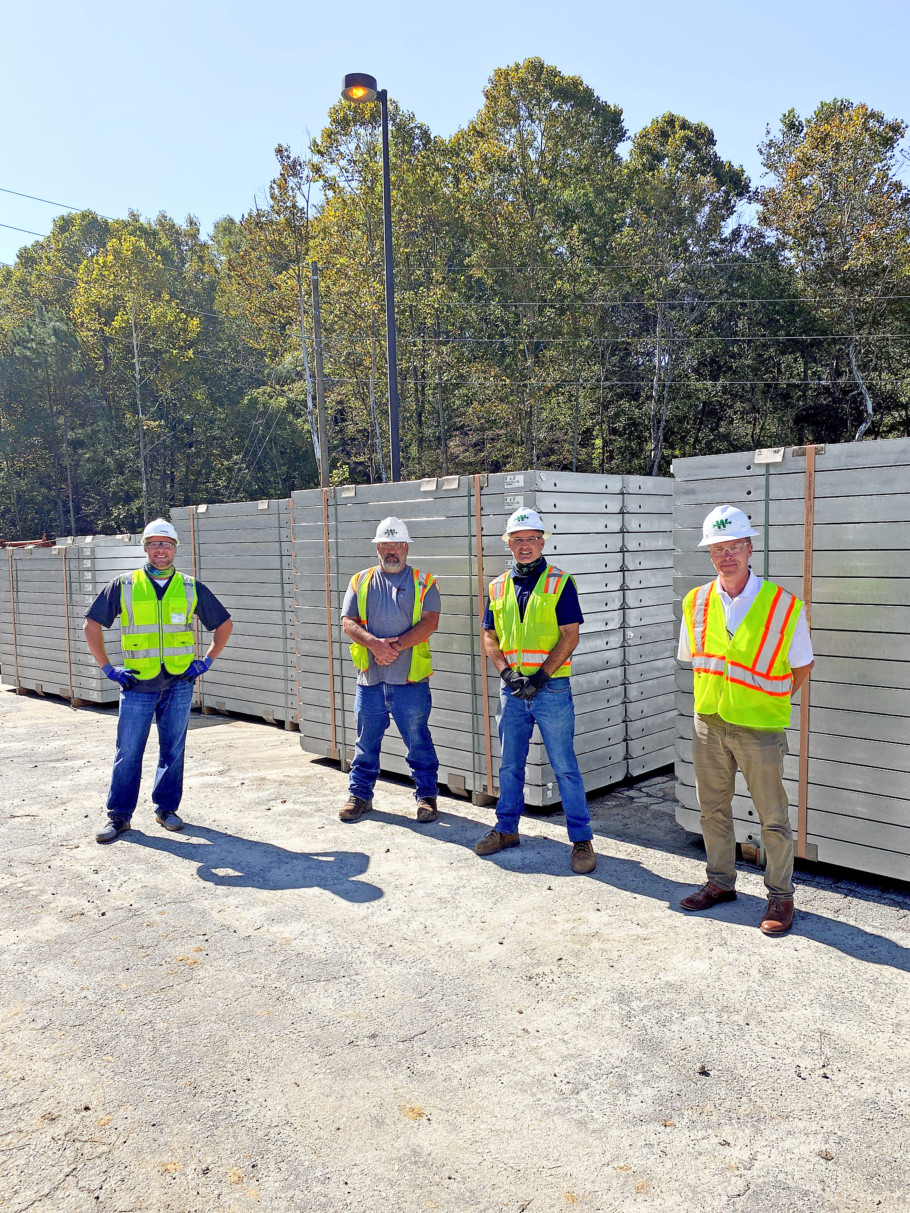 The MEVA team on site at the construction of Big Creek in Roswell Georgia