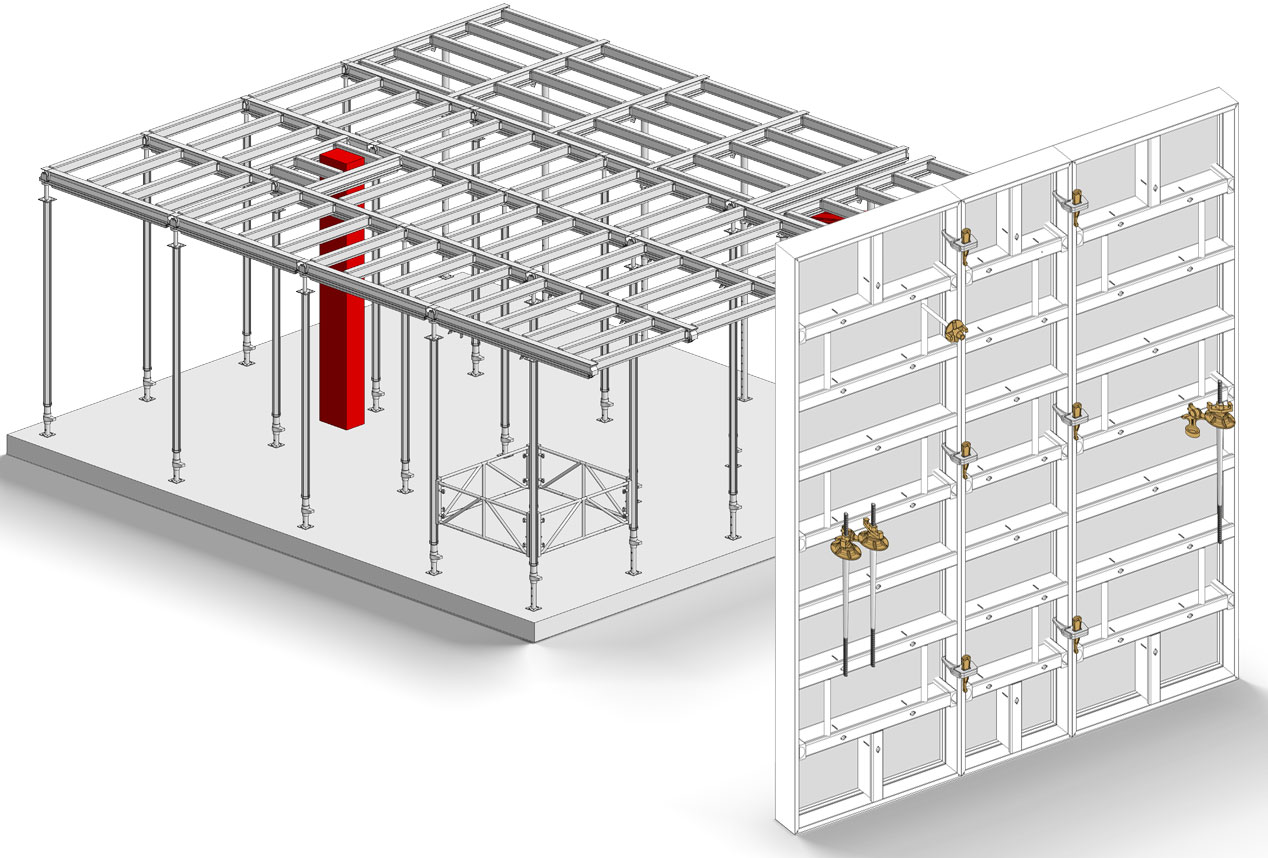 Aluminum Shoring & Formwork MEVA USA