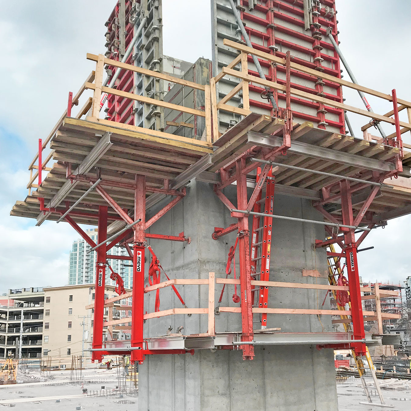 Climbing systems close up assembly