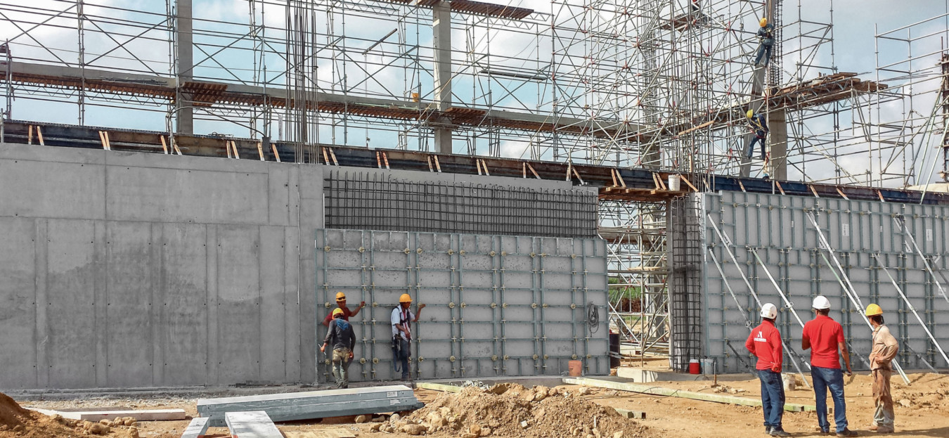Large scale formwork construction