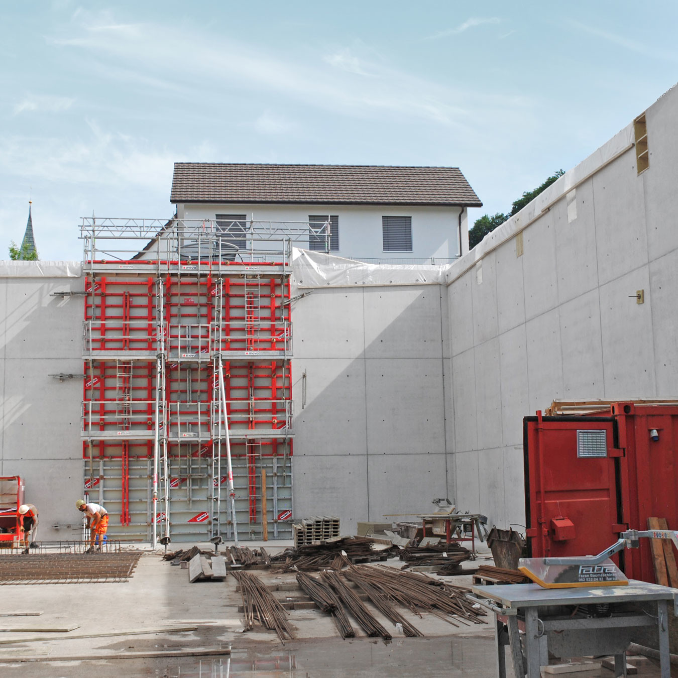 Formwork safety system to support concrete construction