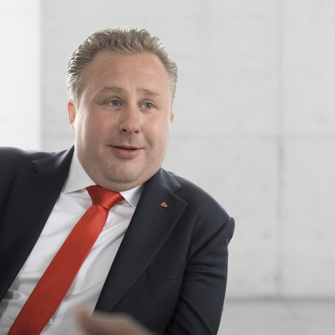 Portrait of Florian Dingler, CEO of MEVA Formwork Systems