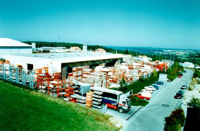 An image of MEVA's Plant II in Haiterbach offering formwork rental and refurbishment