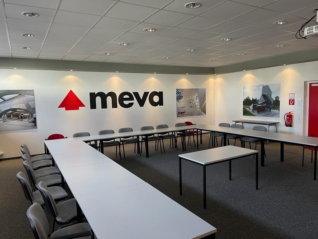 An image of MEVA's meeting room in the Austrian office