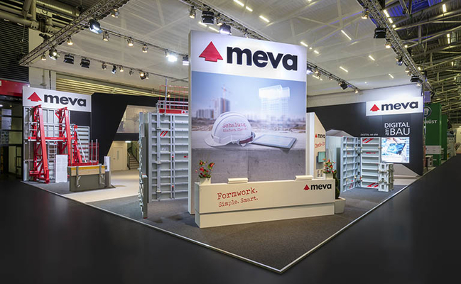 MEVA stand at bauma event 2019