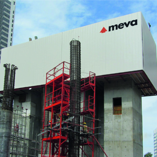Construction of High Rise Admore Park in Singapore using MEVA Mac climbing system