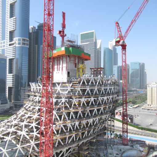 The Museum of the Future in Dubai UAE under construction