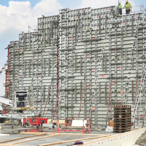 Construction of care centre in Norway using MEVA wall formwork system