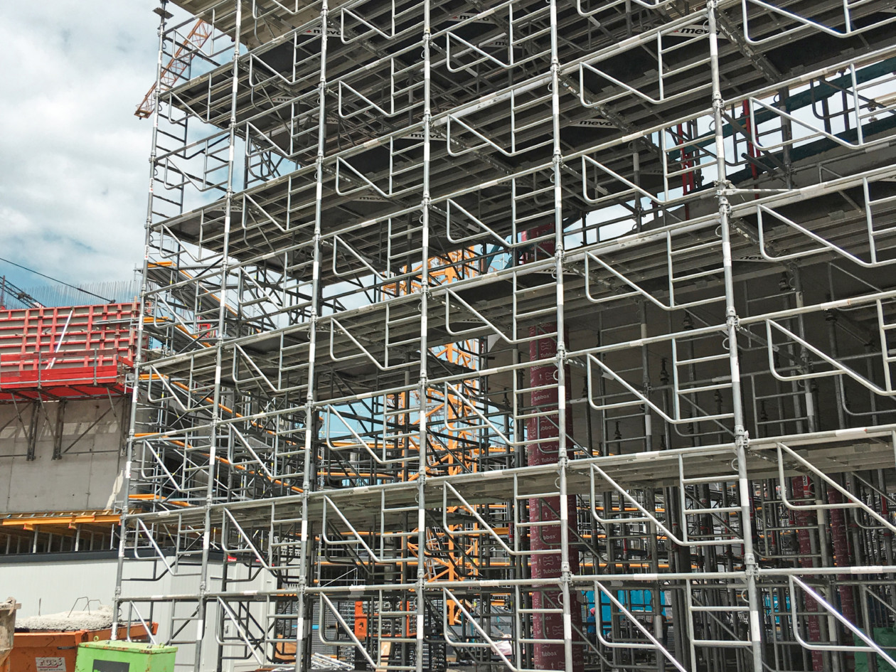 MT0 Shoring being used for Cathedral Construction